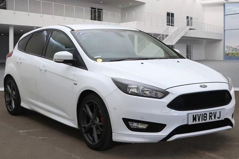 White Used 2018 Ford Focus ST-Line X Hatchback | £7,995 (Good price) - Image 1/1