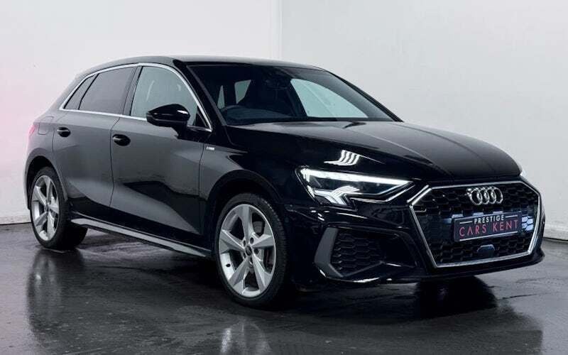 Black Used 2024 Audi A3 Sportback e-tron S-Line Sedan | £25,549 (Fair price) - Image 1/4