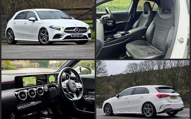 Used Mercedes A200 AMG line 163 HP (119 kW) 2020 White Hatchback