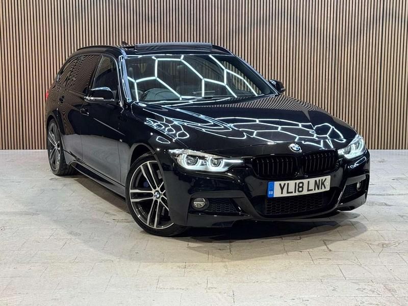 Black Used 2018 BMW 330 M Sport Estate | £15,995 (Good price) - Image 1/4