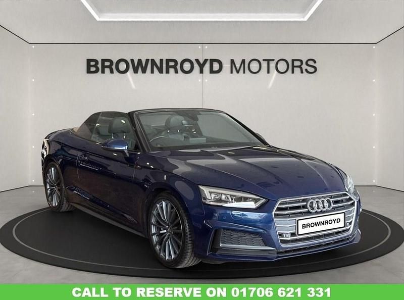 Blue Used 2017 Audi A5 Cabriolet S-Line Cabriolet | £14,990 (Fair price) - Image 1/4