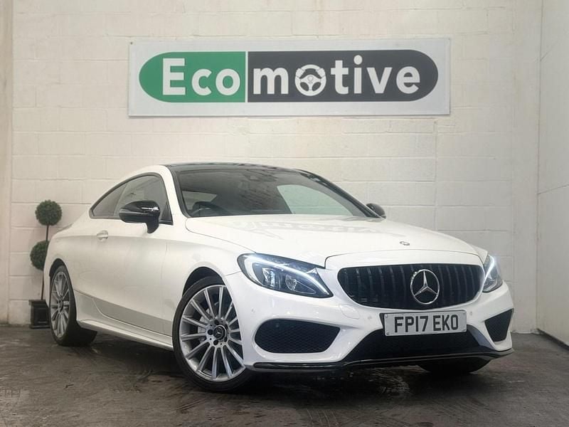 White Used 2017 Mercedes C200 AMG Line Premium Plus Coupe | £15,995 (A bit pricey) - Image 1/4