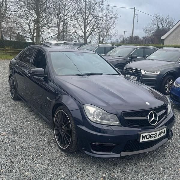 Used Mercedes C63 AMG 450 HP (330 kW) 2012 Blue Sedan