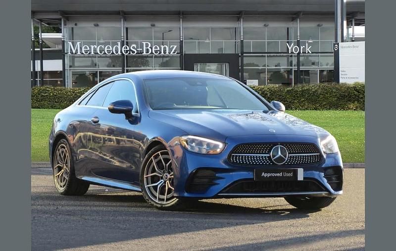 Blue Used 2022 Mercedes E220 AMG Line Premium Coupe | £27,500 (Fair price) - Image 1/4