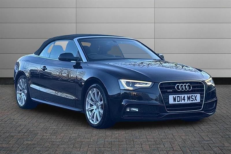 Black Used 2014 Audi A5 Cabriolet S-Line Cabriolet | £6,290 (Good price) - Image 1/4