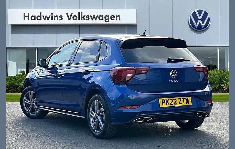 Used VW Polo R-line 110 HP (80 kW) 2022 Blue Hatchback