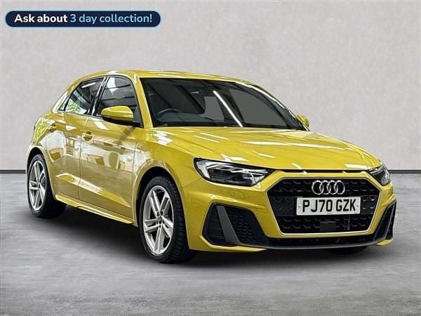 Used Audi A1 S-Line 95 HP (69 kW) 2021 Yellow Hatchback