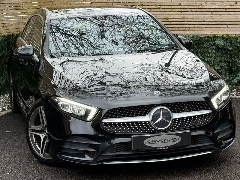 Used Mercedes A180 AMG line 136 HP (100 kW) 2019 Black Hatchback