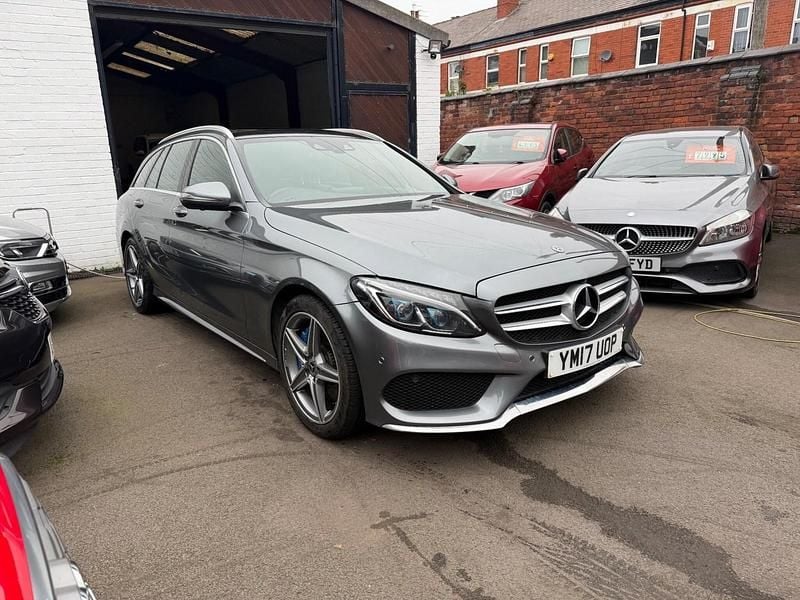 Grey Used 2017 Mercedes C350e AMG Line Premium Plus Estate | £10,950 (Fair price) - Image 1/3