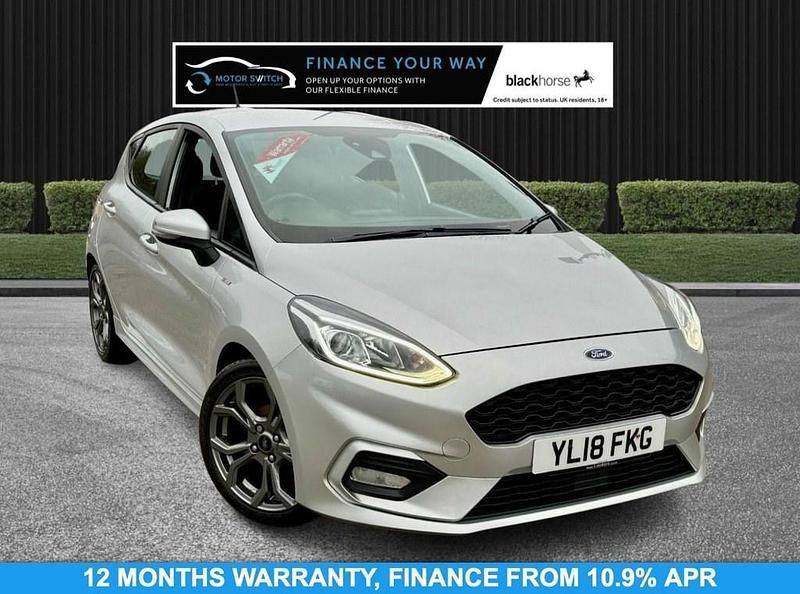Silver Used 2018 Ford Fiesta ST-Line Hatchback | £10,595 (A bit pricey) - Image 1/4