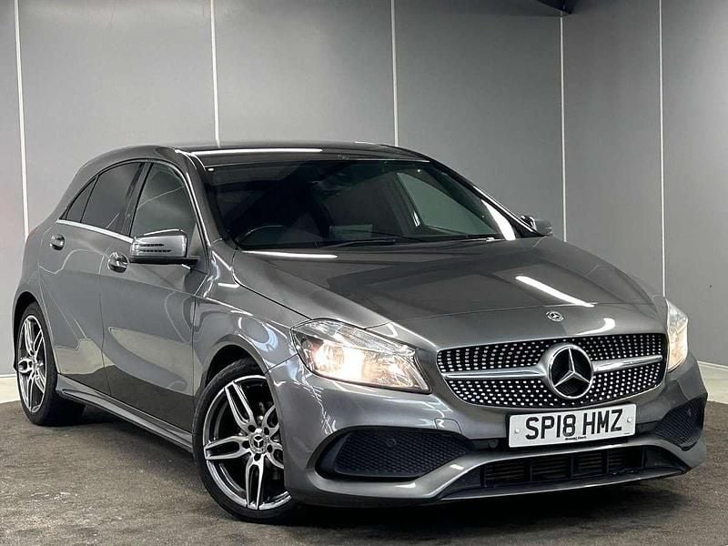 Grey Used 2018 Mercedes A180 AMG line Hatchback | £12,145 (Good price) - Image 1/4