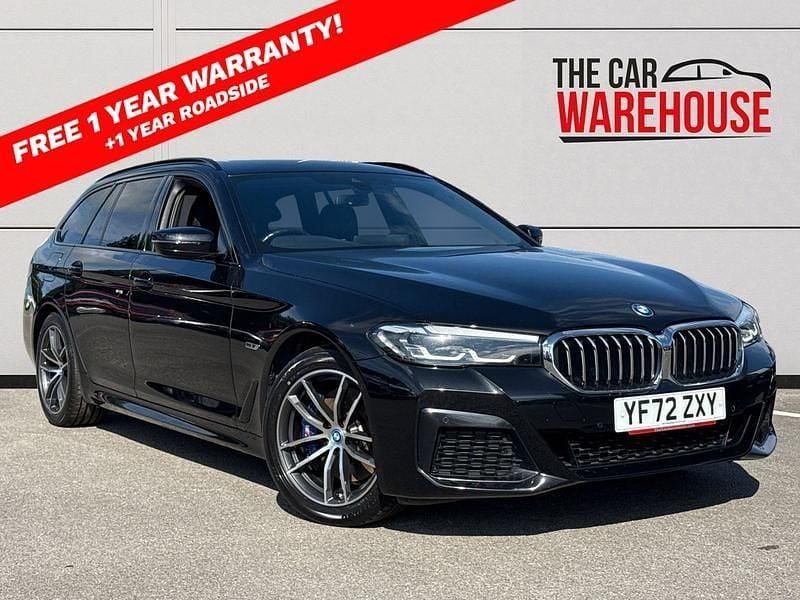 Black Used 2022 BMW 530e M Sport Estate | £26,299 (Fair price) - Image 1/4