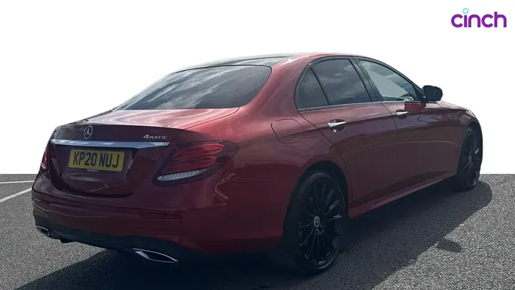 Used Mercedes E400 AMG line 334 HP (245 kW) 2020 Red Sedan