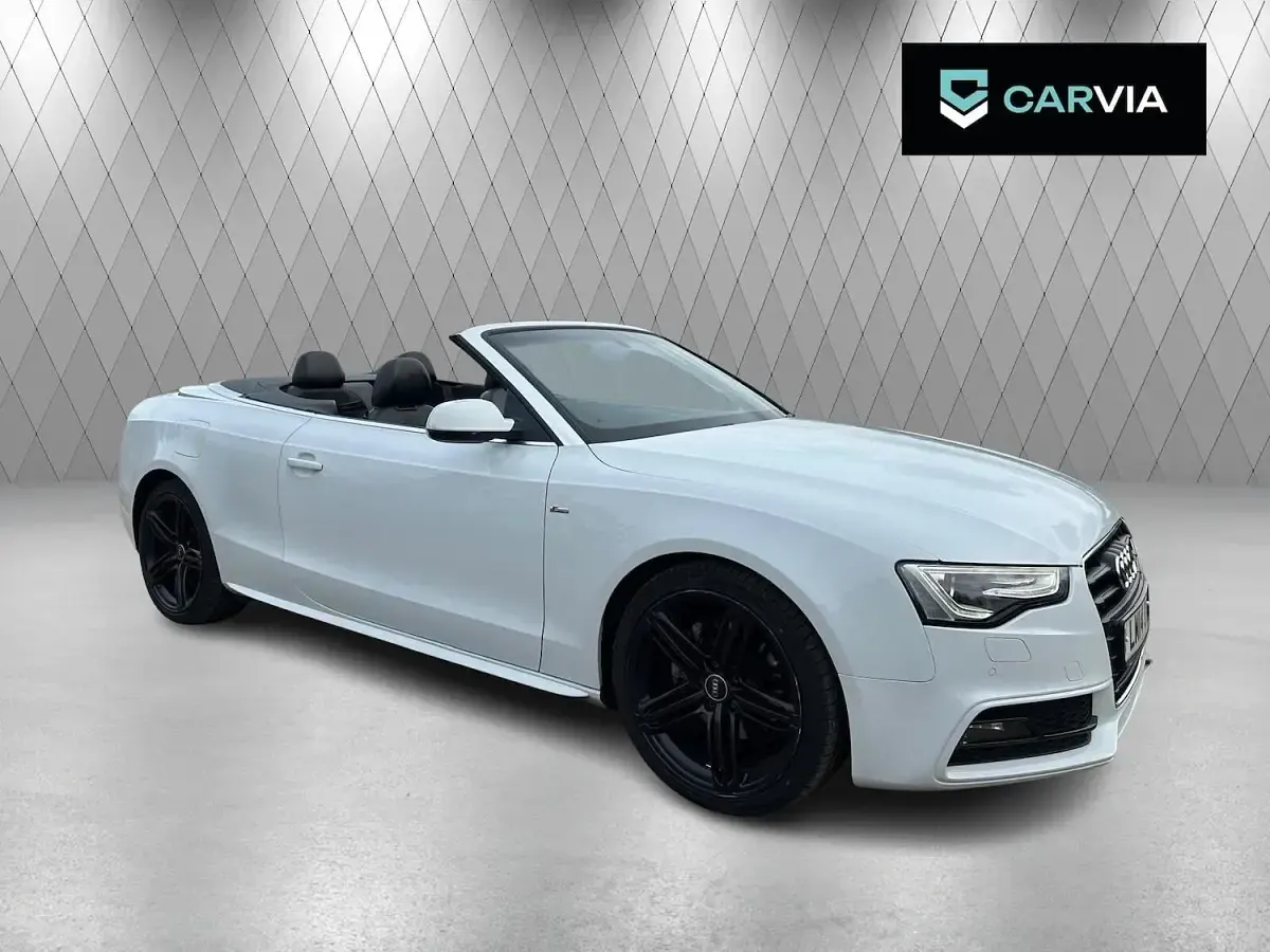 Used Audi A5 Cabriolet S-Line 177 HP (130 kW) 2014 White Cabriolet