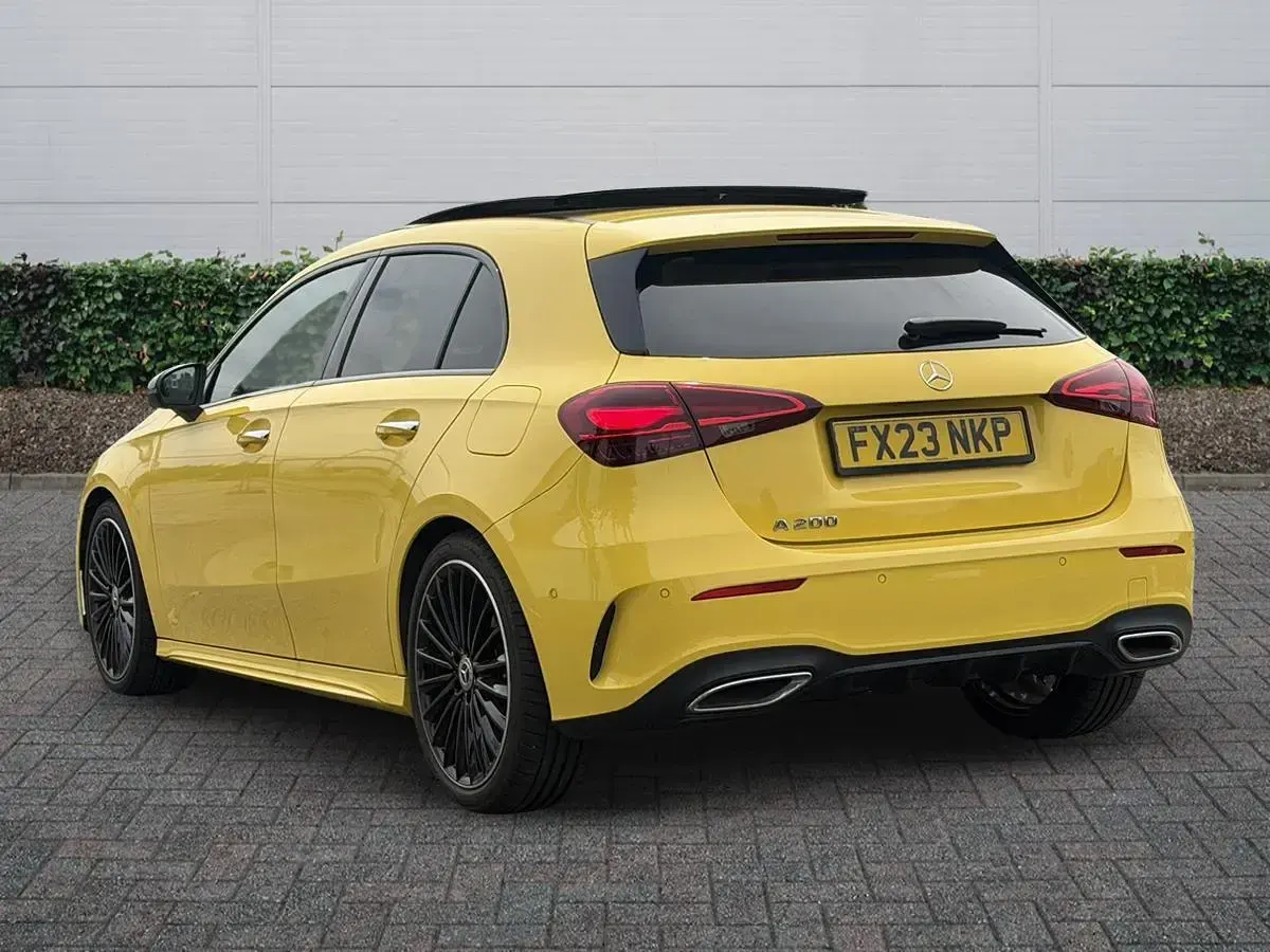 Used Mercedes A200 Exclusive 2023 Yellow Hatchback