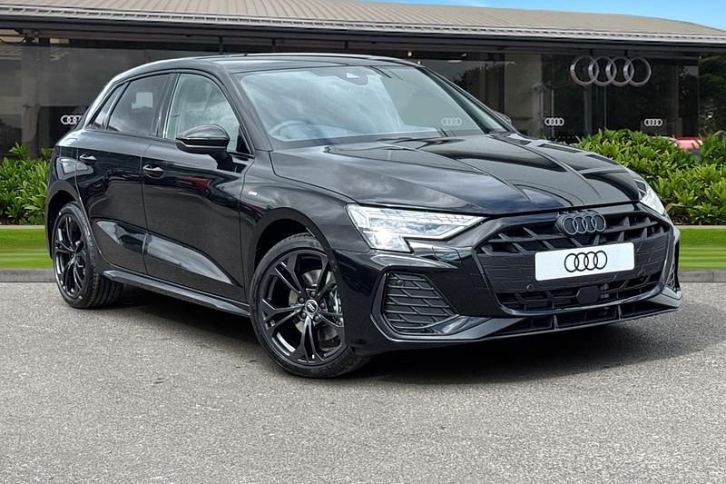 Black New 2025 Audi A3 Sportback e-tron Black Edition Sedan | £38,010 (Fair price) - Image 1/4