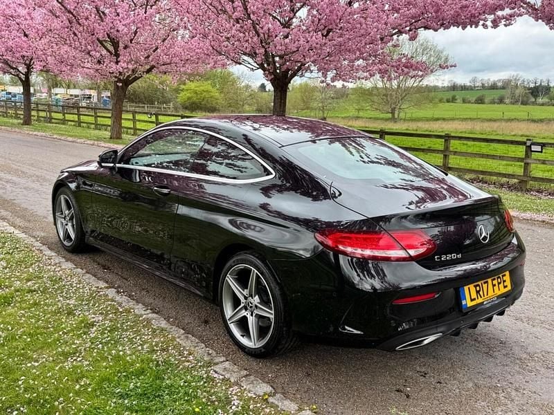 Used Mercedes C220 AMG line 170 HP (125 kW) 2017 Black Coupe