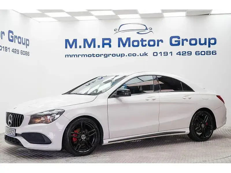 Used Mercedes CLA180 AMG line 120 HP (88 kW) 2018 White Coupe