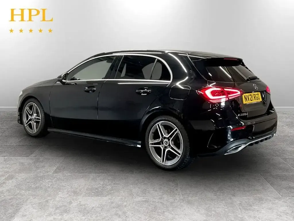 Used Mercedes A220 AMG line 190 HP (139 kW) 2021 Black Hatchback
