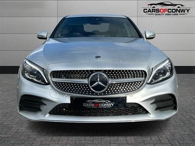 Used Mercedes C300 AMG line 245 HP (180 kW) 2019 Silver Sedan