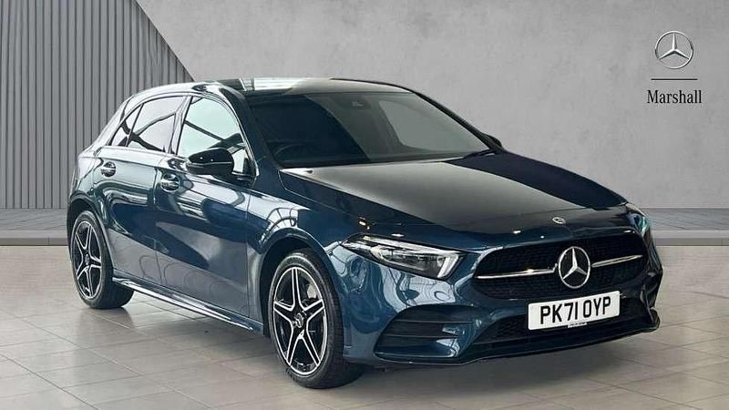 Blue Used 2022 Mercedes A250 AMG Line Premium Plus Hatchback | £26,600 (Expensive) - Image 1/4