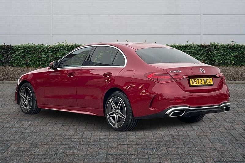 Used Mercedes C300e AMG line 2023 Red Sedan