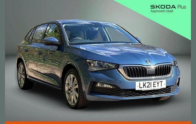 Used Skoda Scala SE L 108 HP (79 kW) 2021 Blue Hatchback