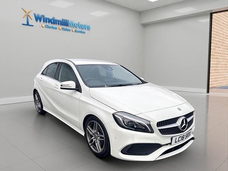 White Used 2018 Mercedes A180 AMG Line Premium Hatchback | £13,950 (Fair price) - Image 1/4