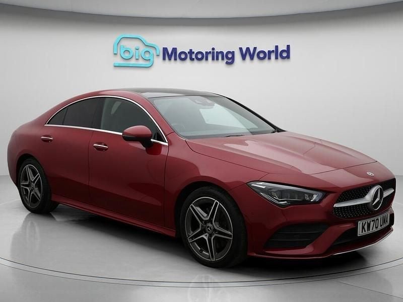 Red Used 2021 Mercedes CLA220 AMG line Sedan | £21,500 (Fair price) - Image 1/4
