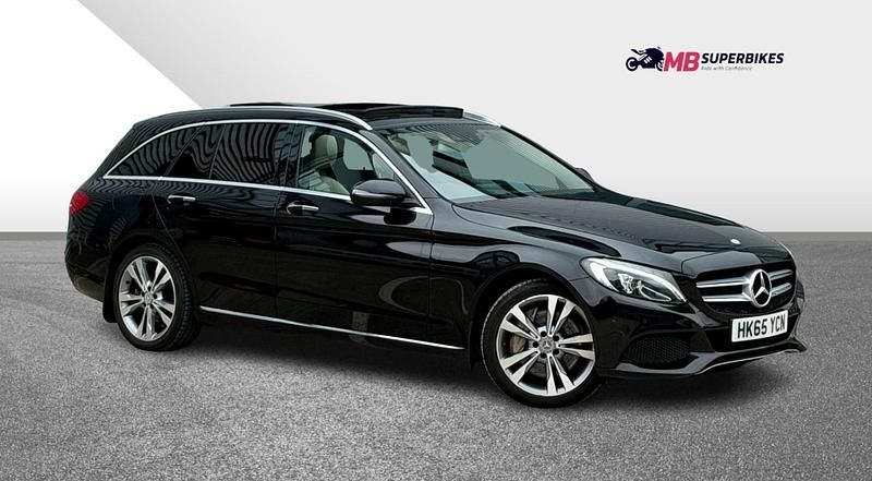 Used Mercedes C350e Premium 2015 Black Estate