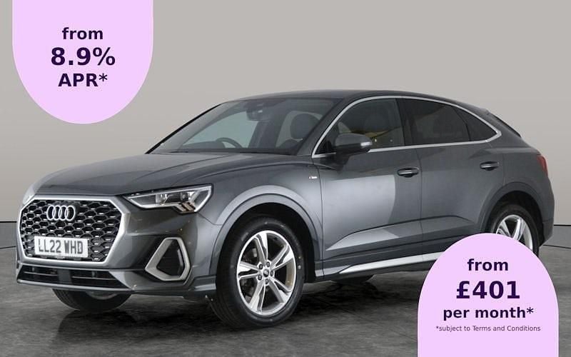 Grey Used 2022 Audi Q3 Sportback S-Line SUV | £26,561 (Fair price) - Image 1/2