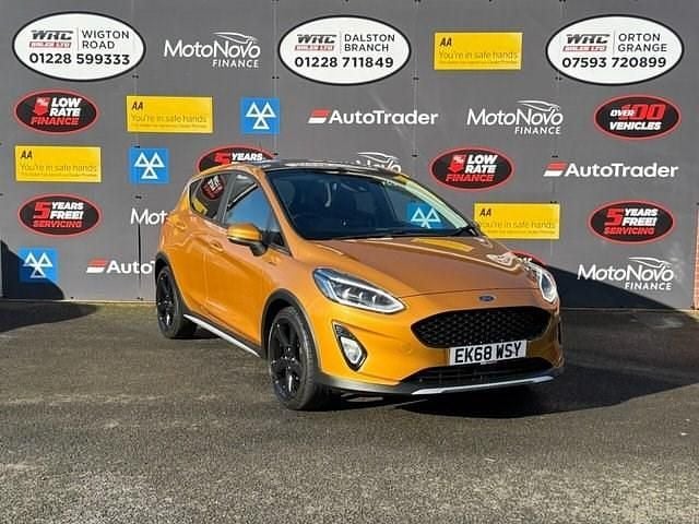 Used Ford Fiesta Active X 100 HP (73 kW) 2018 Yellow Hatchback