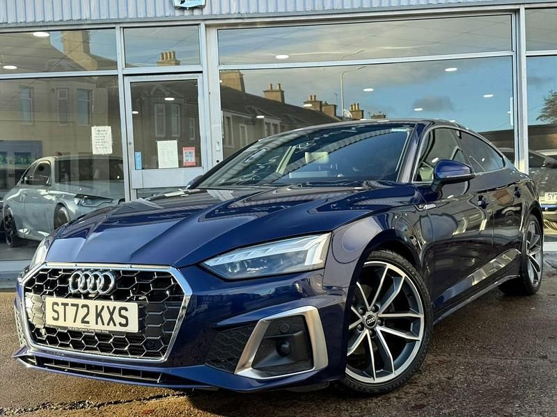 Blue Used 2022 Audi A5 Sportback S-Line Hatchback | £24,250 (Good price) - Image 1/4