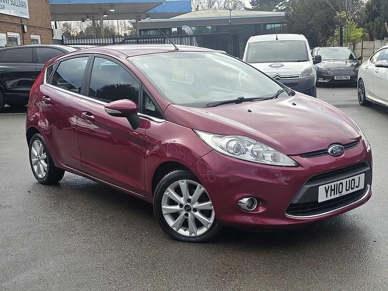 Red Used 2010 Ford Fiesta Zetec Hatchback | £1,495 (Good price) - Image 1/3