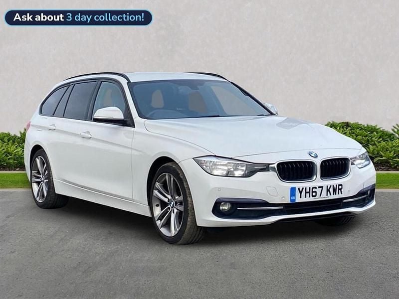 White Used 2017 BMW 320 Sport Line Estate | £13,474 (Good price) - Image 1/2