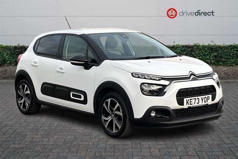 White Used 2024 Citroën C3 PureTech Hatchback | £14,123 (Good price) - Image 1/4