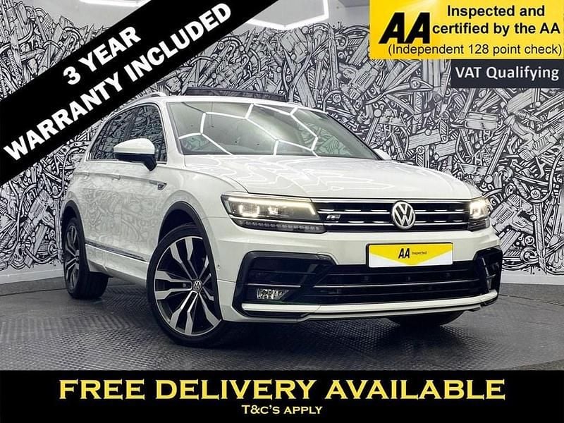 White Used 2020 VW Tiguan R-line SUV | £21,995 (Good price) - Image 1/2