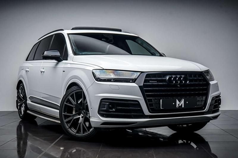 White Used 2019 Audi Q7 Sport SUV | £35,495 - Image 1/4