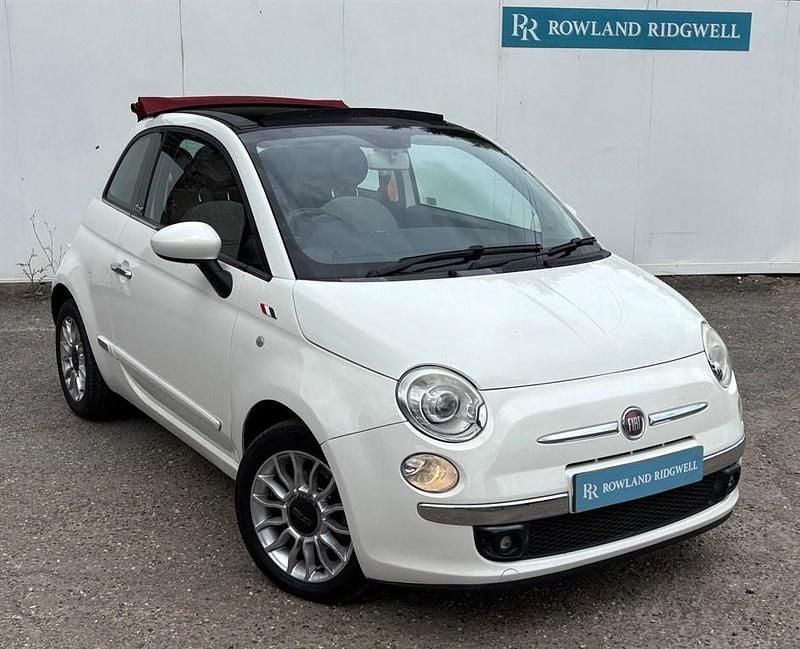 White Used 2009 Fiat 500C Lounge Cabriolet | £5,250 - Image 1/4