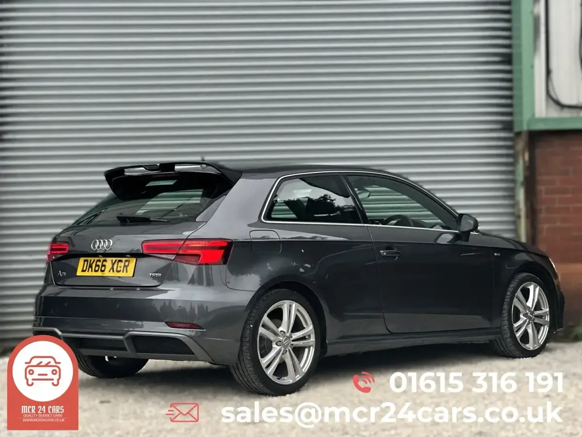 Used Audi A3 S-Line 150 HP (110 kW) 2016 Grey Hatchback