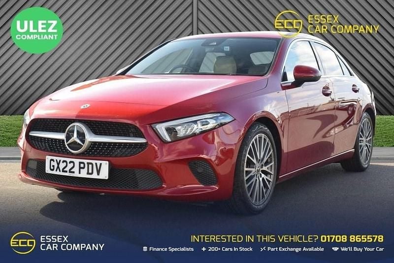 Red Used 2022 Mercedes A180 Executive Sedan | £21,597 (Fair price) - Image 1/4