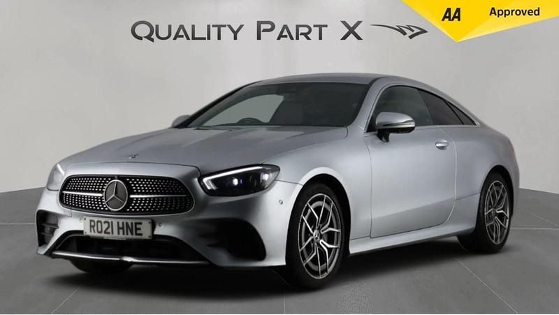 Used Mercedes E220 AMG line 2021 Silver Coupe