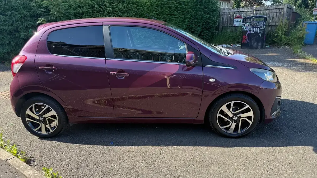Used Peugeot 108 Allure 82 HP (60 kW) 2015 Purple Hatchback