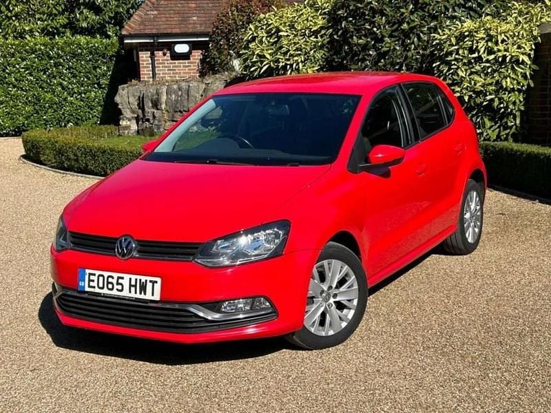Red Used 2015 VW Polo SE Hatchback | £4,995 (Good price) - Image 1/3