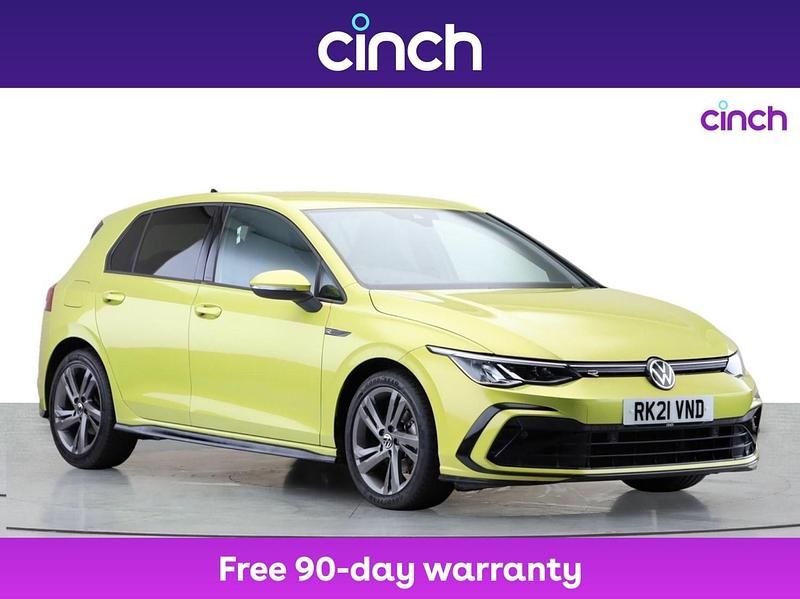 Yellow Used 2021 VW Golf VIII R-line Hatchback | £16,949 (Fair price) - Image 1/3