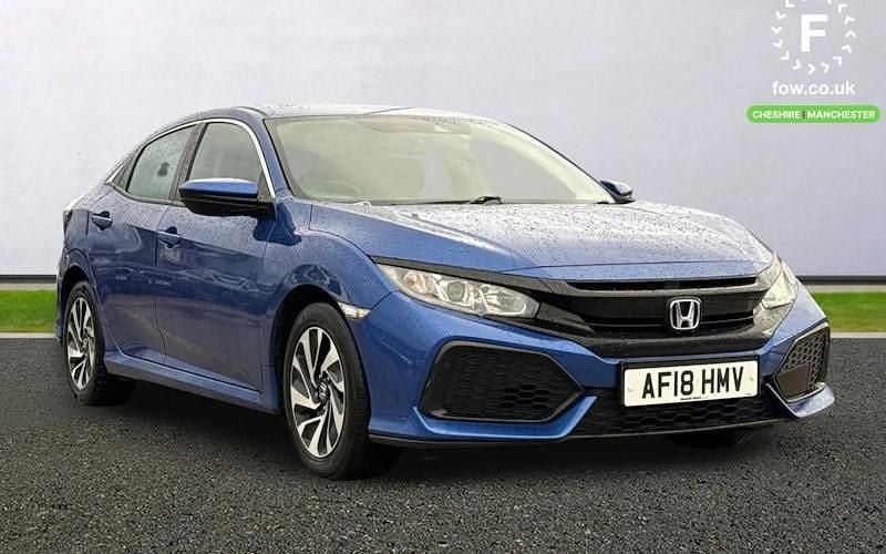 Blue Used 2018 Honda Civic SE Hatchback | £8,999 (Good price) - Image 1/4