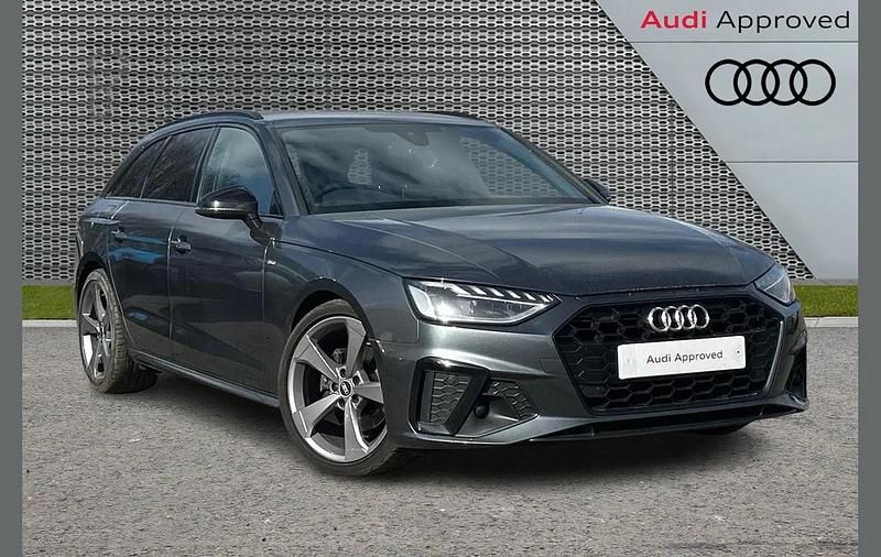 Used Audi A4 Black Edition 161 HP (118 kW) 2021 Daytona gray pearlescent Estate