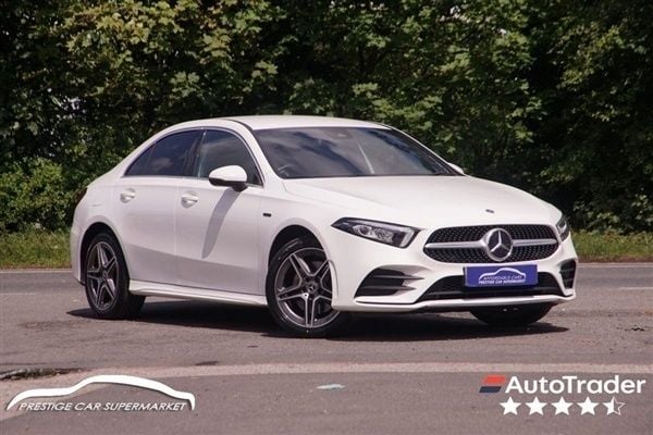 White Used 2021 Mercedes A250 AMG line Sedan | £21,599 (Expensive) - Image 1/1