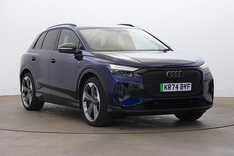 Blue Used 2024 Audi Q4 e-tron Black Edition SUV | £34,450 (Super price) - Image 1/4