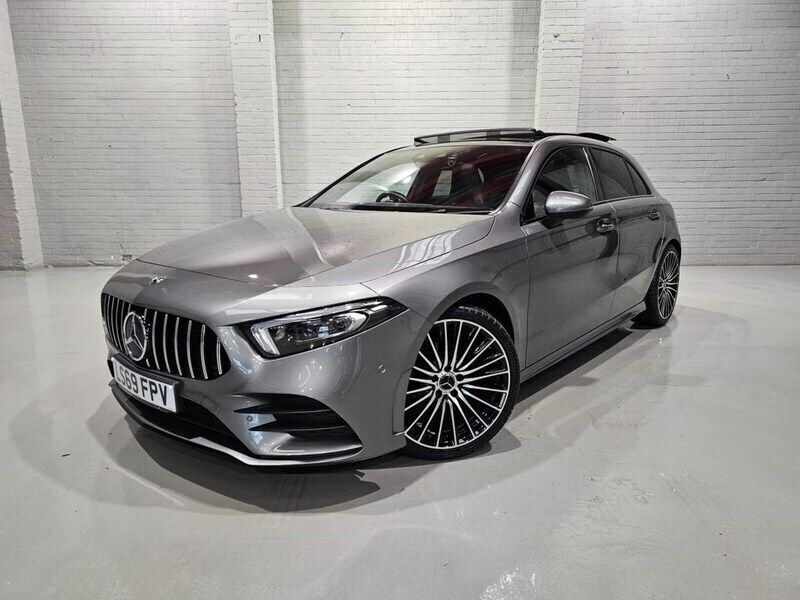 Grey Used 2019 Mercedes A200 AMG line Hatchback | £20,200 (Expensive) - Image 1/4